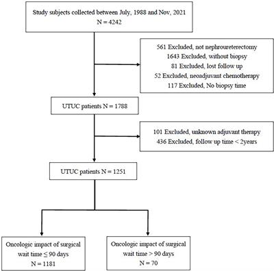 Oncologic impact of delay between diagnosis and radical nephroureterectomy